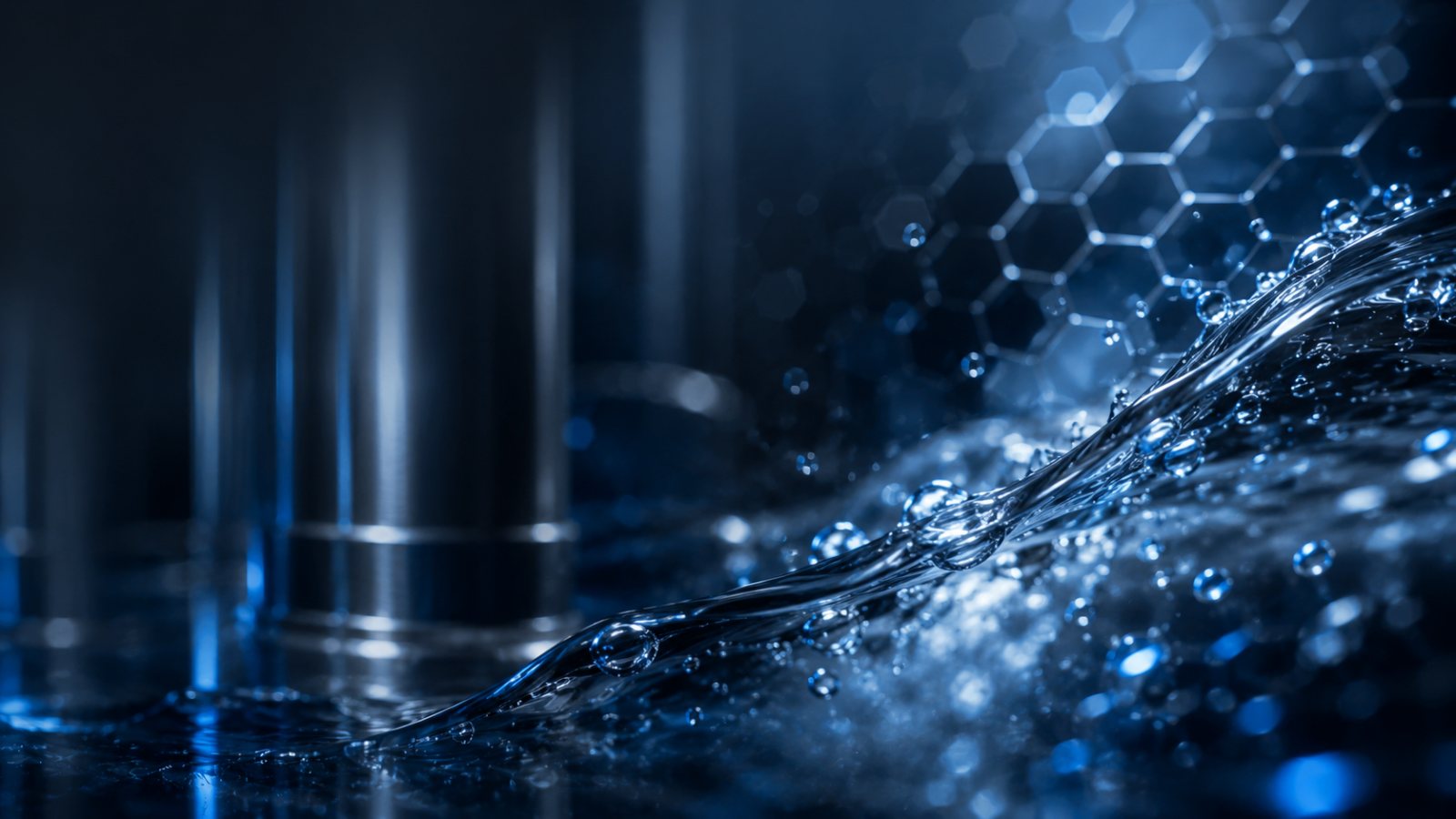 Close-up of purified water